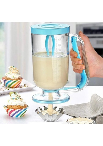 Pancake Machine Mikser Krep Makinesi Hamur Dağıtıcı Mekanizmalı Renkli