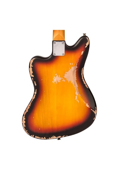 Vintage V65 Icon Vibrato Elektro Gitar - Distressed Sunburst