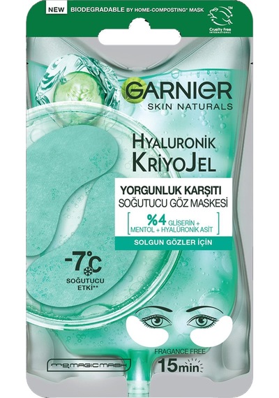 Garnier Hyaluronik Kriyojel Soğutucu Göz Maskesi 5 G 3 Adet