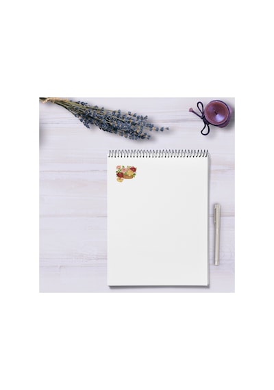 57 Adet Fairycore Çiçek Sticker Seti - Etiket Seti Scrapbook Bullet Journal Çok Renkli