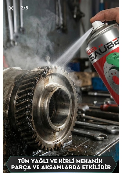 Prosaüber Fren Balata Spreyi 500 Ml 25 Li Koli Brake Cleaner Yağ Kir Sökücü Toplu Paket