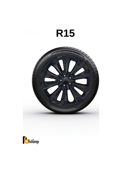 Volkswagen Up Club 15'' İnç Jant Kapağı 4 Adet Siyah S109