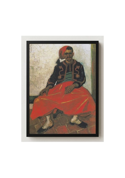 Van Gogh Van Gogh Oturan Zuav Çerçevesiz Poster 21x30 Cm A4 Tablo Van Gogh Post Empresyonizm