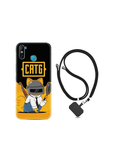 Infinix Smart 4 Kılıf Boyun Askılı Cat G 1677