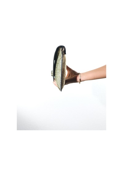 Maorı Altın Baskı Kadın Clutch Çanta