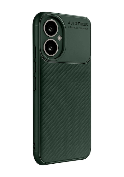 Honor 400 Kılıf Auto Focus Karbon Kapak - Koyu Yeşil