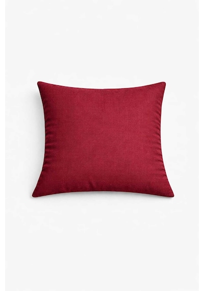 Kadife Dokulu Bordo Kırlent Yastık Kılıfı 2 Adet 45 X 45 Cm