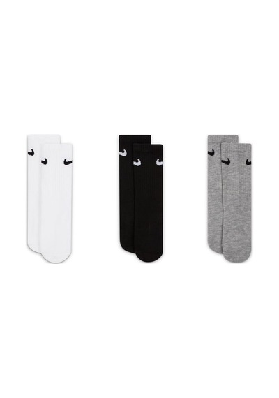 Nike Nıke Kıds Basıc Pack Crew Socks 3lü Çorap Un0027 W2f W2f Çok Renkli