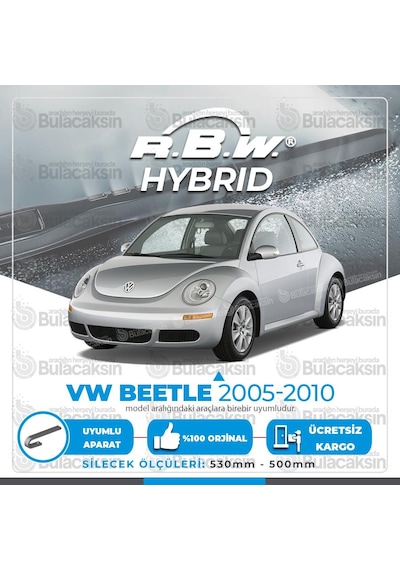 Volkswagen Beetle Ön Silecek Takımı (2005-2010) RBW Hibrit