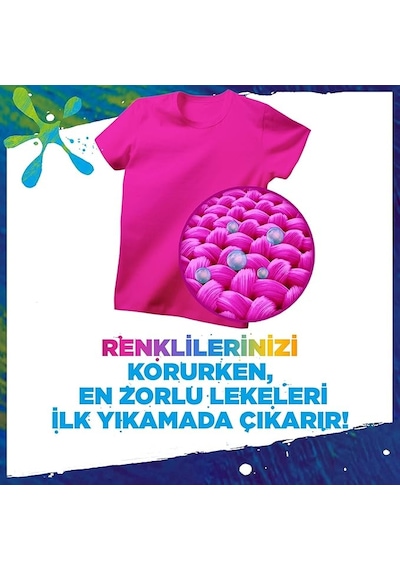 Omo Toz Çamaşır Deterjanı 1,5 Kg 10 Yıkama Color 9'li Paket