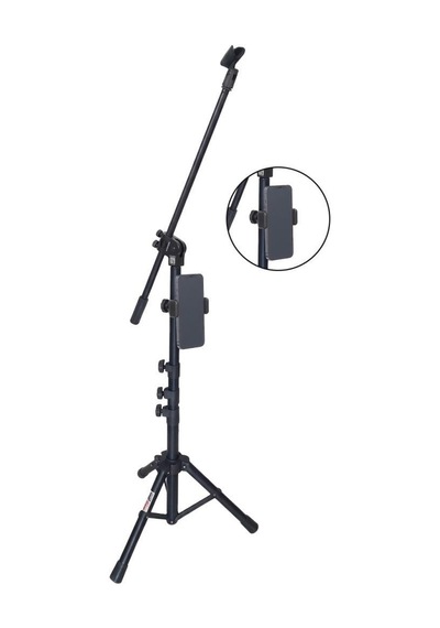 Lastvoice Ms07m Yüksek Kaliteli Tripod Mikrofon Standı Telefon Tutucu Dahil