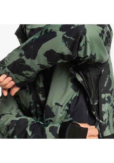 Quiksilver Mission Printed Block Erkek Snowboard Montu Yeşil