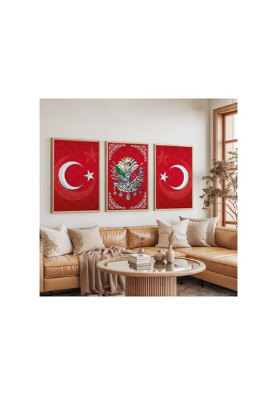 Ahşap Çerçeveli Paris Aşkları Üçlü Ahşap Tablo Seti