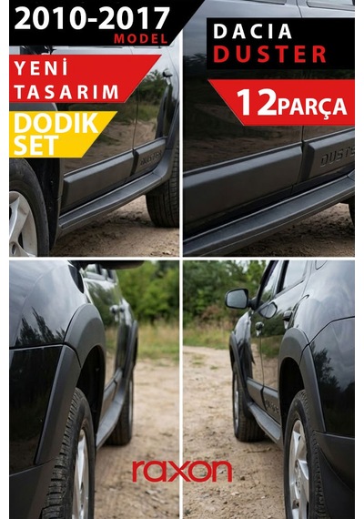 Dacia Duster 2010-2017 Dodik Seti 12 Parça Çamurluk Koruma & Sportif Tasarım
