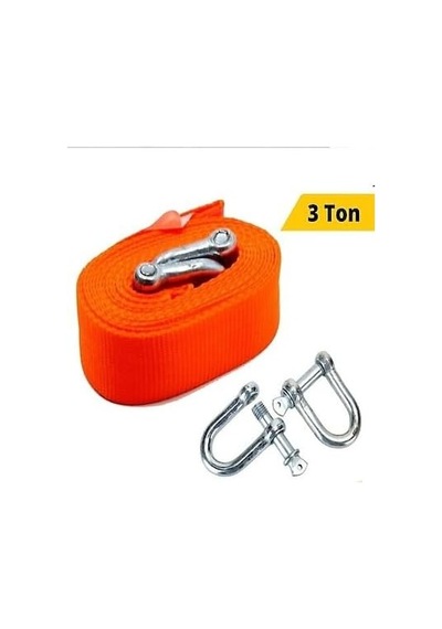 3 Ton Çeki Halatı 3 Metre Kumaş Araç Çekme Halatı