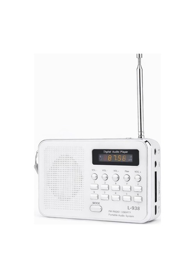 L-938 Şarjlı Taşınabilir Fm Radyo Dijital Ekranlı Usb/tf/sd/aux Destekli Bl-5c Bataryalı