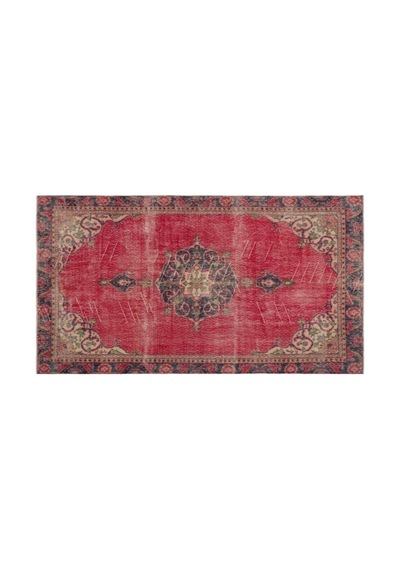 El Dokuması Vintage Yün-pamuk Naturel Halı 20100 167 X 304 Cm Çok Renkli