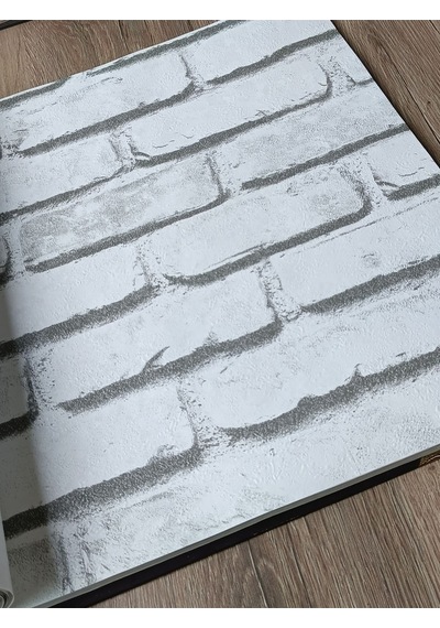 3 Boyutlu Hava Alabilen Silinebilir Kabartmalı Taş Desen Duvar Kağıdı 5 M² Diğer