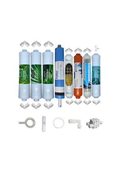 Puricom Kapalı Kasa Su Arıtma Cihazlarına Sertifikalı 8li B12 Alkali+detox+ Pallas Mebran Mineral