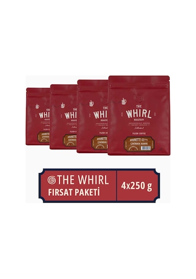 The Whirl Brunette 431°F Çekirdek Kahve 4'lü Fırsat Paketi