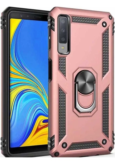 Samsung Uyumlu Galaxy A7 2018 Kılıf Zore Vega Kapak Rose Gold