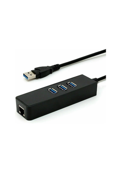 Usb 3.0 To 3 Port Usb 3.0 Çoklayıcı Ethernet Rj45 Gigabit Hub