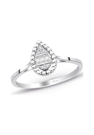 0.06 Ct. Modern Tasarım Baget Pırlanta Yüzük