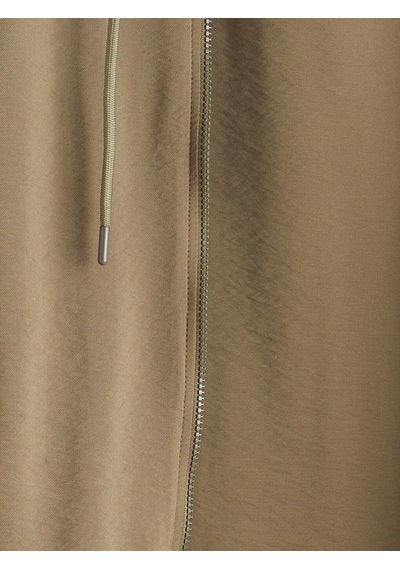 Lcw Modest Haki Kapüşonlu Oversize Kadın Tunik