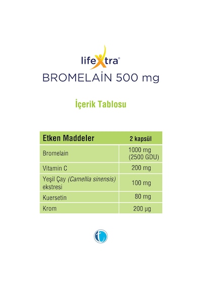 Lifextra Bromelain Complex 30 Kapsül