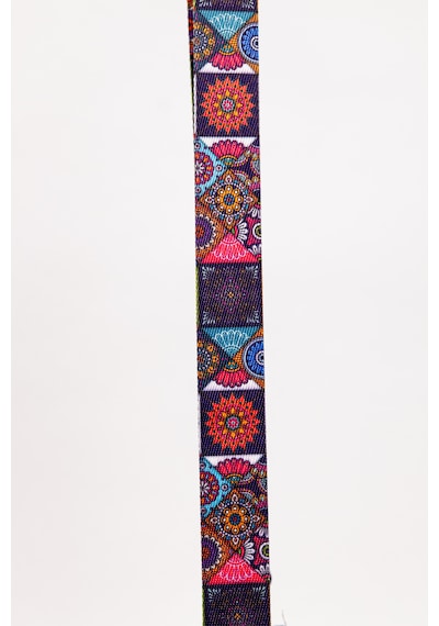 Fabric Craft Bag Kadın Çapraz Çanta Denim Kot Cepli Desenli Askılı Özel Seri 21x21 Cm Mavi