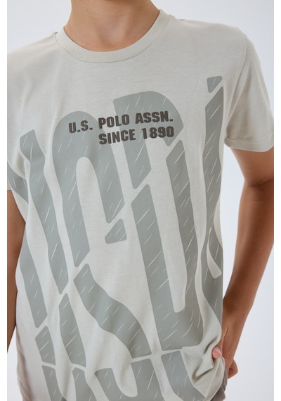 U.s. Polo Assn. 2429 %100 Pamuk Cepli Erkek Çocuk Şort Pijama Takım Bej