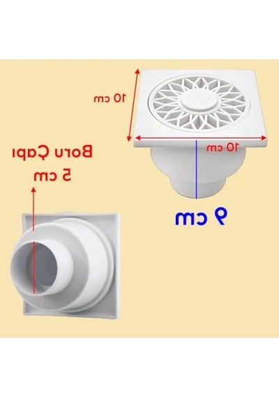 Banyo Ve Lavabo İçin Yer Süzgeci 0.2mm Kenar Kalınlığı