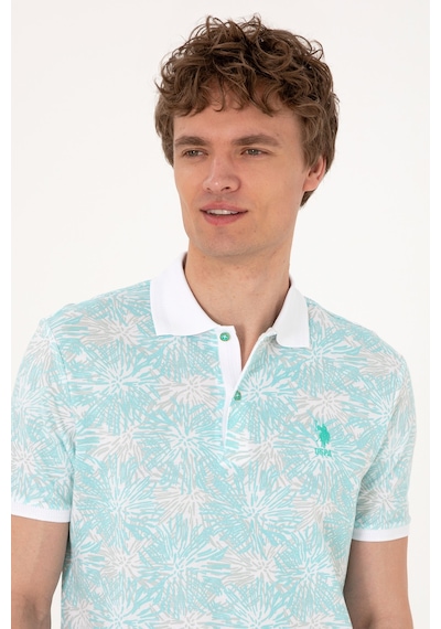 U.S. Polo Assn. Erkek Regular Fit Polo Yaka Mint Tişört 50299618-VR090