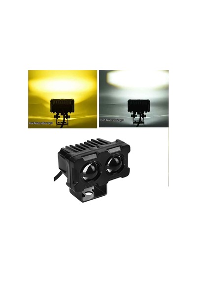 Led Spot Işık Ve Sarı Beyaz Projektör Lens Dikdörtgen Baykuş Led Off Road Lamba Motosiklet Ve İş Makinesi Projektörü 12v-85v