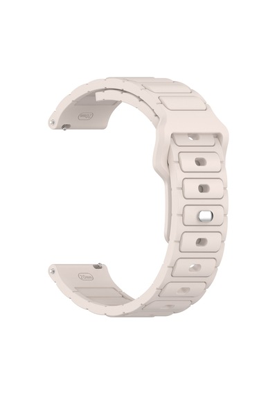 Huawei Gt2 46mm Mkst Krd-132 22mm Silikon Kordon Strap Kayış - Starlight