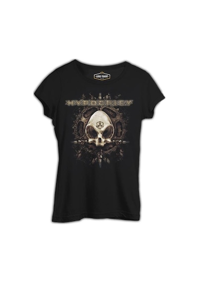 Hypocrisy - Skull Siyah Kadın Tshirt 001