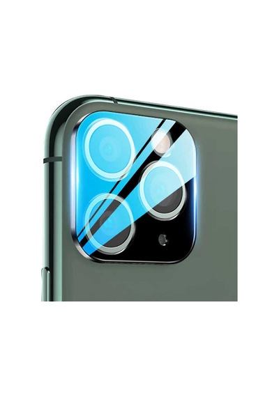 Apple Uyumlu iPhone 11 Pro Temperli Cam Kamera Lens Koruyucu Şeffaf Şeffaf