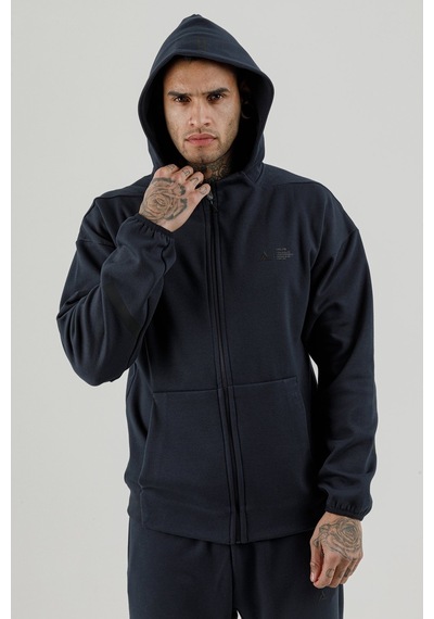Airlife Clubby Ir Zone Tam Boy Fermuarlı Erkek Kapüşonlu Sweatshirt Lacivert