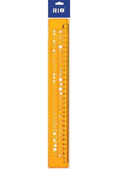 Universal Yazı Şablonu Plastik 30cm 1 Adet Düz