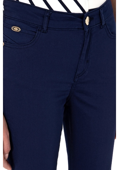 U.S. Polo Assn. Kadın Lacivert Toothpick Fit Kanvas Pantolon 50299110-VR033