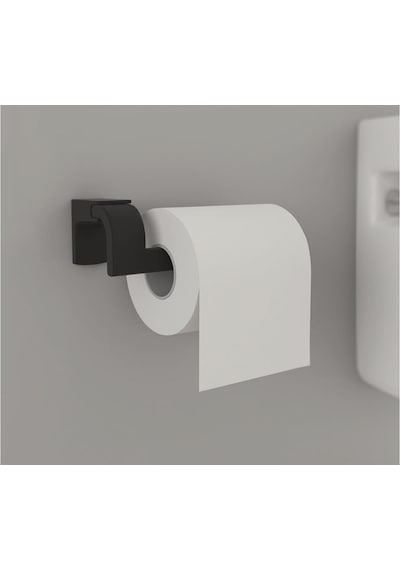 Tema Premium Serisi Banyo Wc Tuvalet Kağıtlığı Mat Siyah