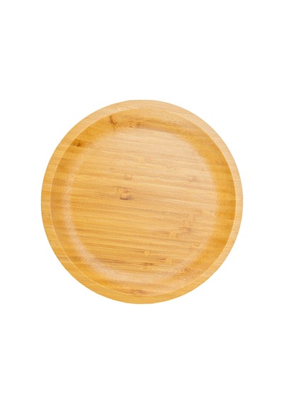 4 Adet Bambum Penne Yuvarlak Tabak 20 Cm Bambu