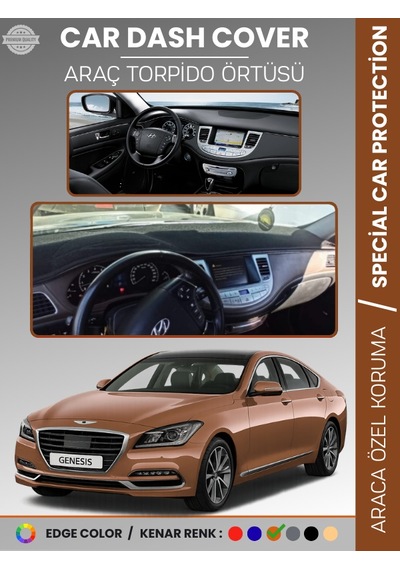 Hyundaı Genesıs Bh Kasa 2008-2014 Torpido Örtüsü Ön Panel Halı Torpido Koruma Tam Uyum - 804 Stiloto