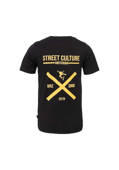 Brz Kıds Brz Kids Erkek Çocuk Ön Ve Arka Baskılı Kısa Kollu T-shirt-siyah Siyah