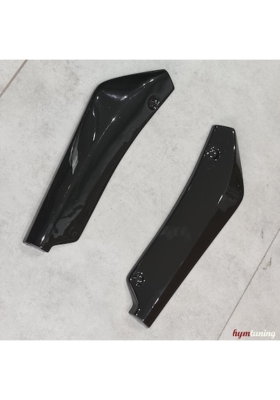 Universal Arka Tampon Flap Seti , Kısa Tampon Başlığı Piano Black