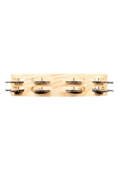 Meinl Ae-ata2s Artisan Ash Shell Steel Jingles 2 Rows 10" Tamburin Natural