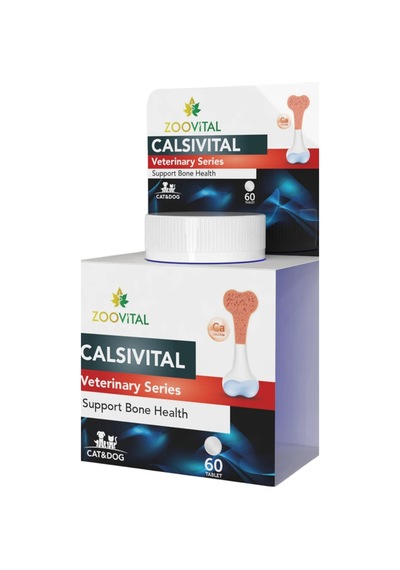 Calsivital Kedi Ve Köpekler İçin Destekleyici Lezzetli 60 Tablet