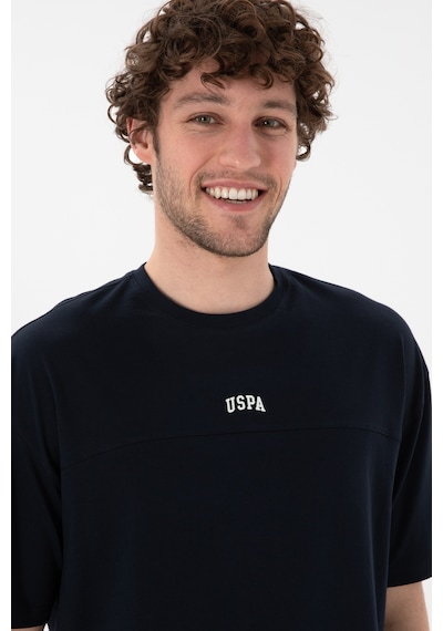 U.S. Polo Assn. Erkek Comfort Fit Bisiklet Yaka Lacivert Tişört 50306017-VR033