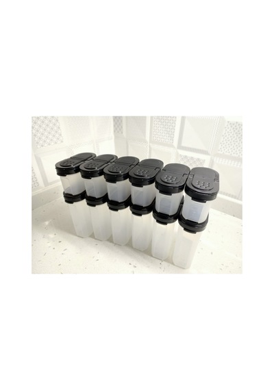 Baharatçık Set 12li Siyah Kapak