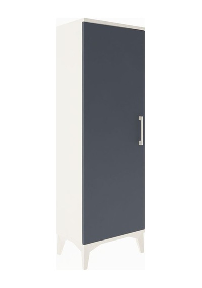 Arges Dolap Tek Kapaklı Tek Askılı 44x30x134 Aytaşı-antrasit Aytaşı